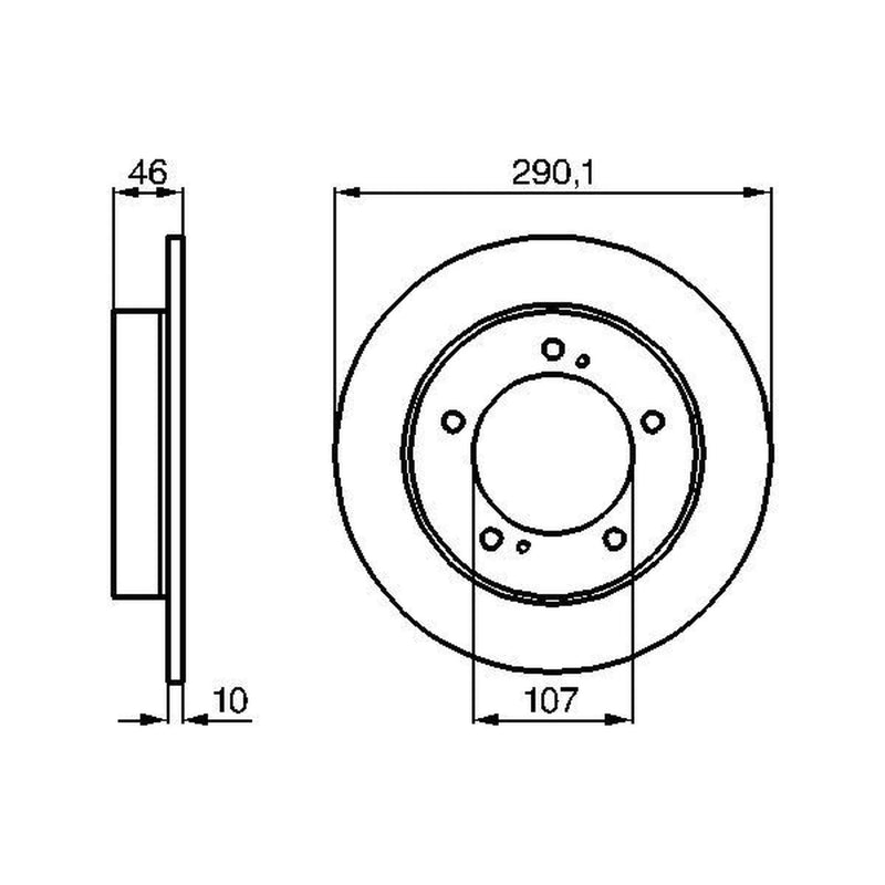 Bosch Front Brake Solid Discs & Pads fits Suzuki Samurai Closed Off-Road Vehicle