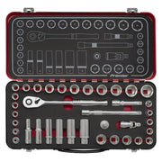 Premier Platinum Metric/Imperial Socket Set 3/8"Sq Drive 37pc Sealey Premier Platinum - Dynamic Drive