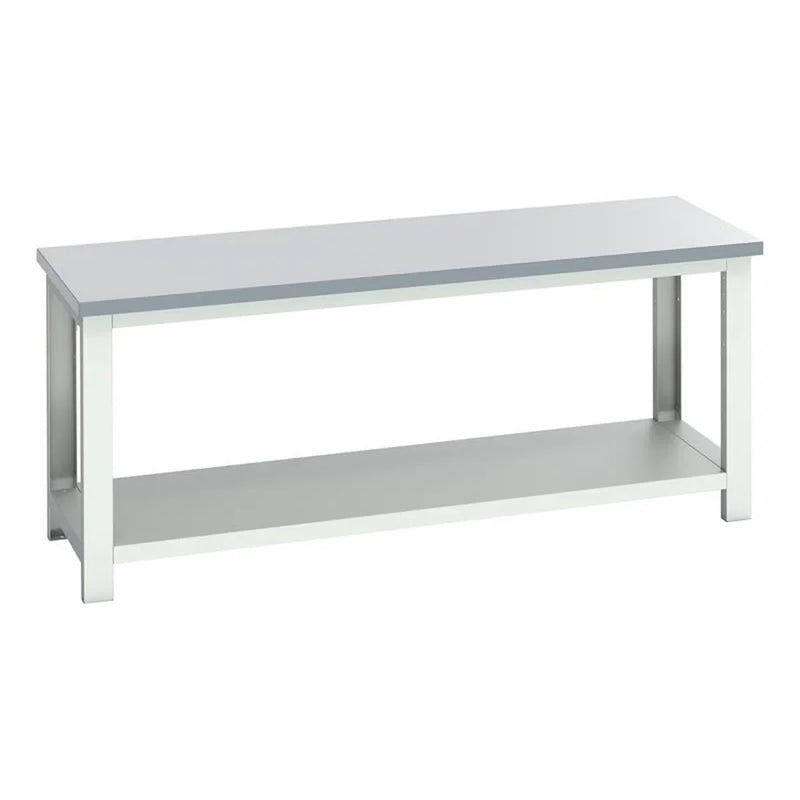 Bott Cubio Bench with Shelf, Laminate Top 2000 x 750mm - 41003673.16V