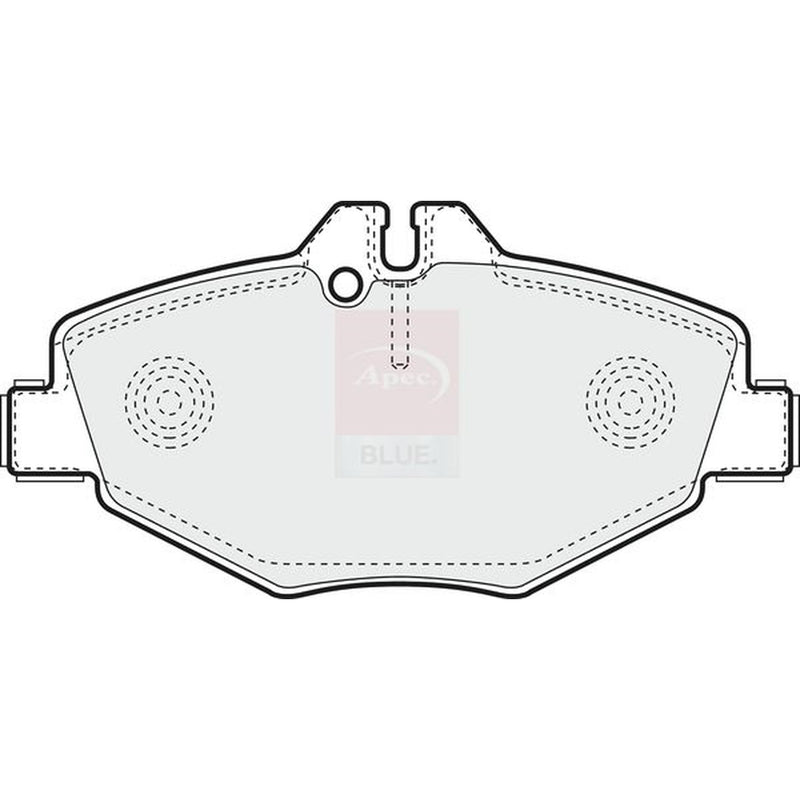 Apec Front Brake Pad Set fits Mercedes-Benz E-Class 2002-2008