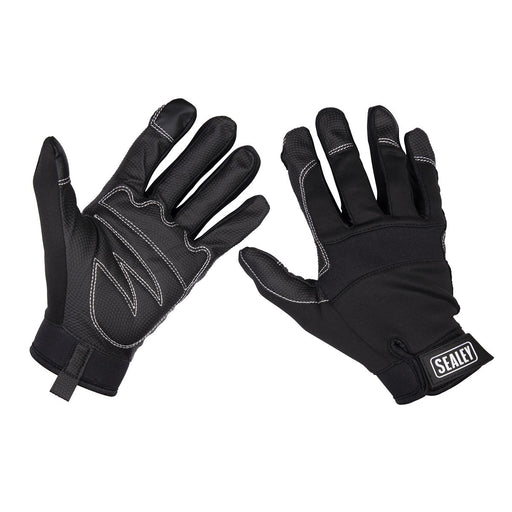 Sealey Mechanic's Gloves Light Palm Tactouch X-Large MG798XL Sealey - Dynamic Drive