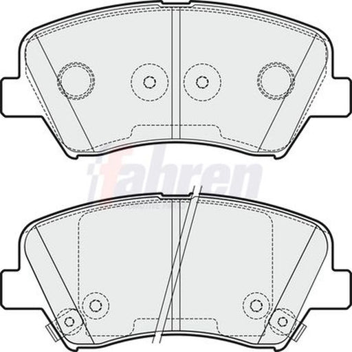 Fahren Front & Rear Brake Discs & Pads fits Kia Carens IV 2013-2018 1.6 1.7 2.0