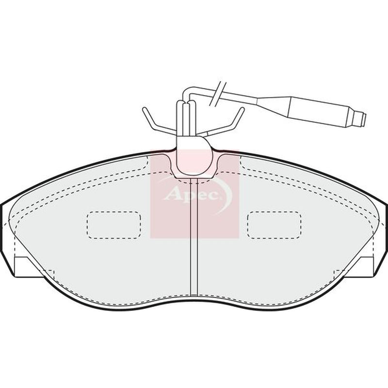 Apec Front Brake Pad Set fits Citroën Relay I 1994-2002 1.9 2.5
