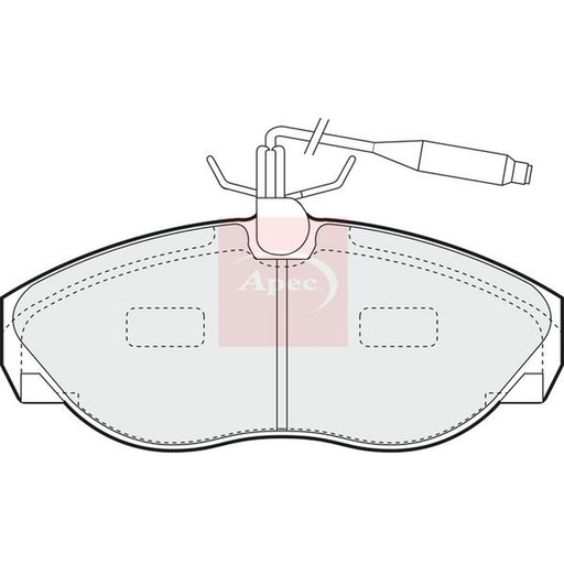 Apec Front Brake Pad Set fits Citroën Relay I 1994-2002 1.9 2.5
