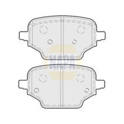 NAPA Rear Brake Pad Set fits Citroën Berlingo 2018-2019 1.2 1.5