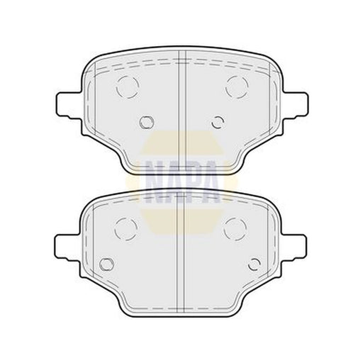 NAPA Rear Brake Pad Set NBP1673