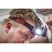 Sealey Rechargeable Head Torch with Auto-Sensor 8W COB LED HT08R Sealey - Dynamic Drive