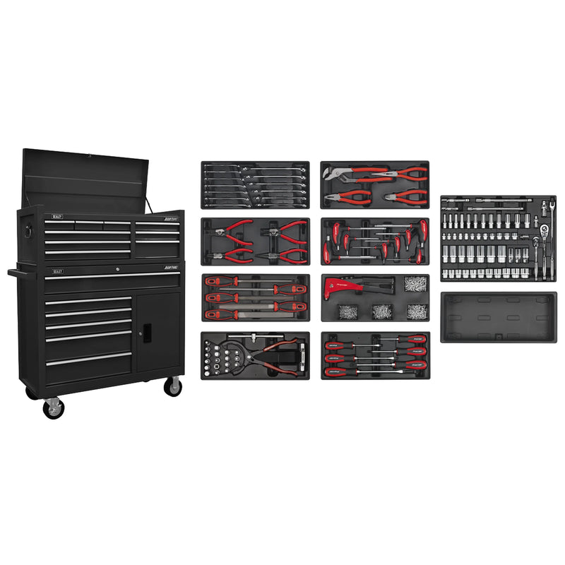 Sealey American PRO Tool Chest & Rollcab Combo 15 Drawer - Black