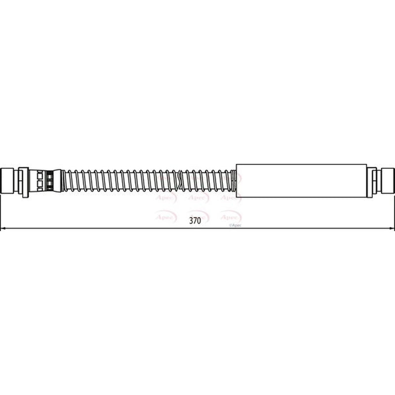 Apec Brake Hydraulic Hose Line Front fits Carbodies Fx Fairway 1987-1996 2.7