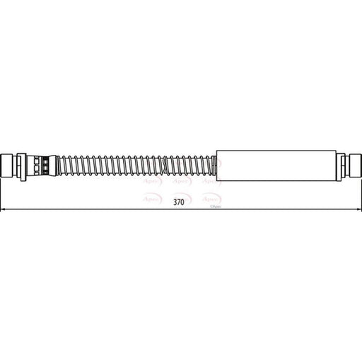 Apec Brake Hydraulic Hose Line Front fits Carbodies Fx Fairway 1987-1996 2.7