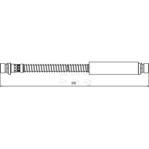 Apec Brake Hydraulic Hose Line Front HOS4142