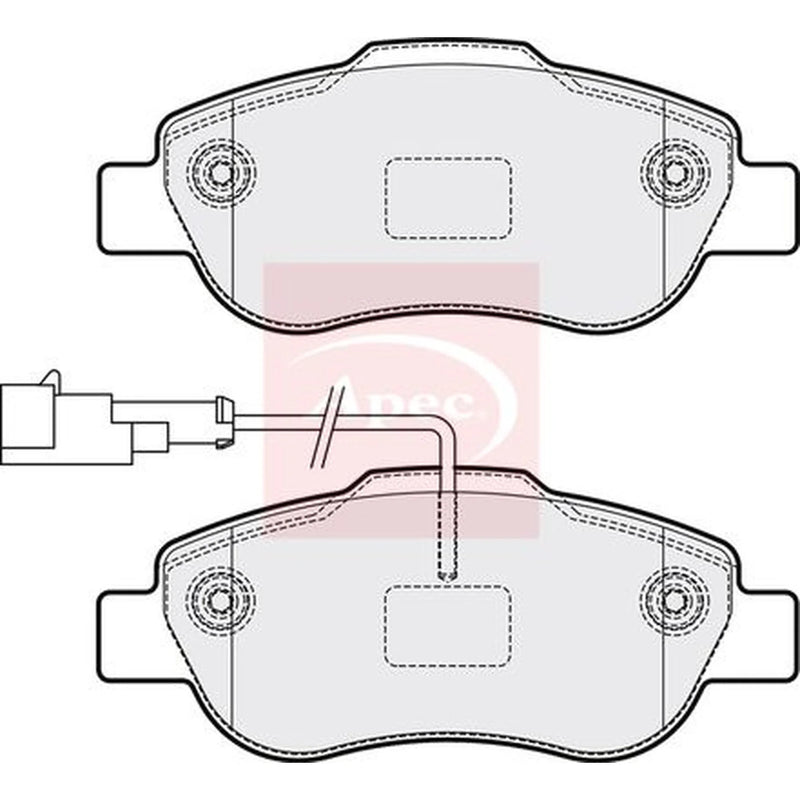 Apec Front Brake Pad Set PAD2156