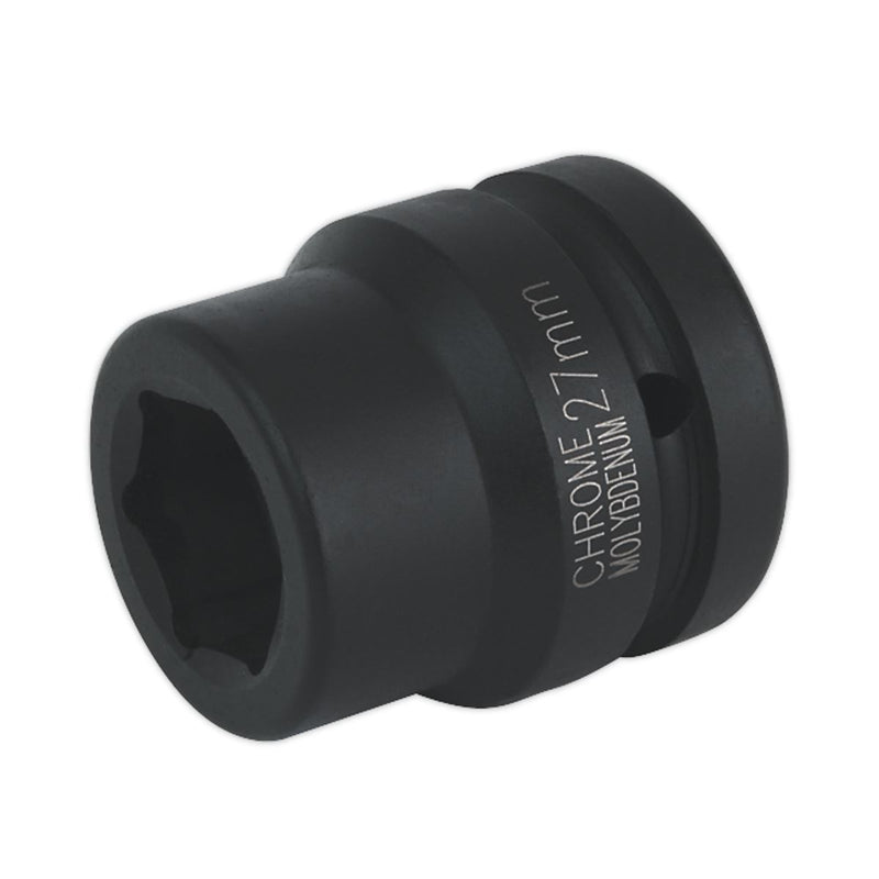 Sealey Impact Socket 27mm 1"Sq Drive IS127 Sealey - Dynamic Drive