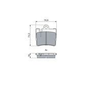 Bosch Front & Rear Pads fits Mercedes-Benz S-Class 1998-2006
