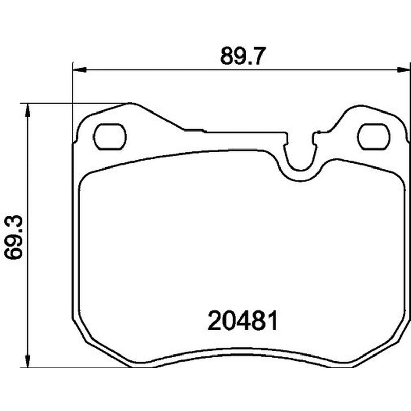 Mintex Front Brake Pad Set fits Porsche 924 1978-1988 2.0 2.5