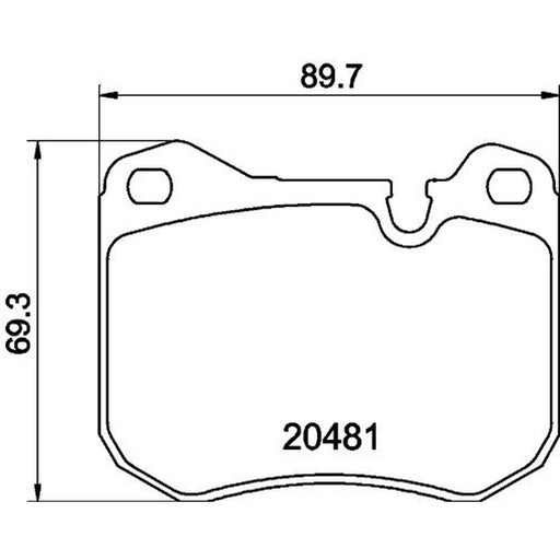 Mintex Front Brake Pad Set fits Porsche 924 1978-1988 2.0 2.5