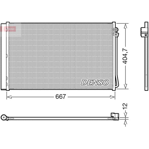 Denso Air Conditioning Condenser fits Mercedes-Benz Eqv 2020 on 447.813 447.815