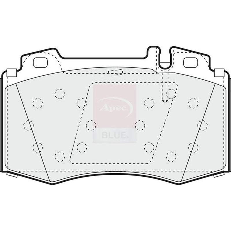 Apec Front & Rear Pads fits Mercedes-Benz Slk 2004-2011 171.456 171.458