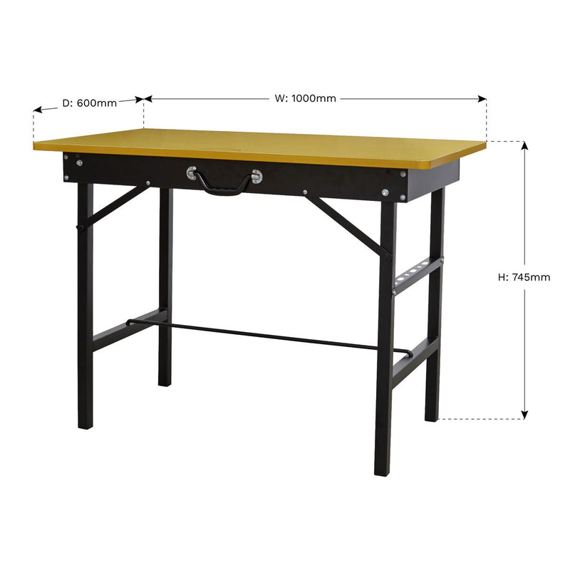 Sealey Portable Folding Workbench 1m FWB1000 Sealey - Dynamic Drive