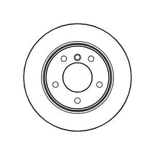 Abtex 2 x Solid Brake Discs fits BMW 1 2004-2011