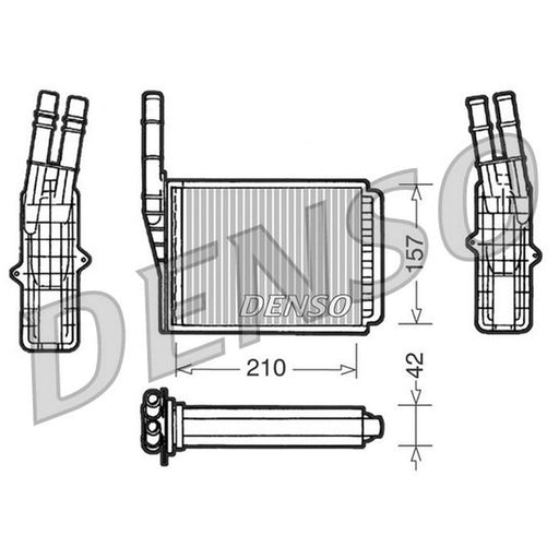 Denso Heater Matrix Core Heat Exchanger fits Renault Espace 1996-2015