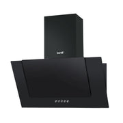 Baridi Angled Chimney Cooker Hood with Carbon Filters & LED Lamp - Black Glass Baridi - Dynamic Drive