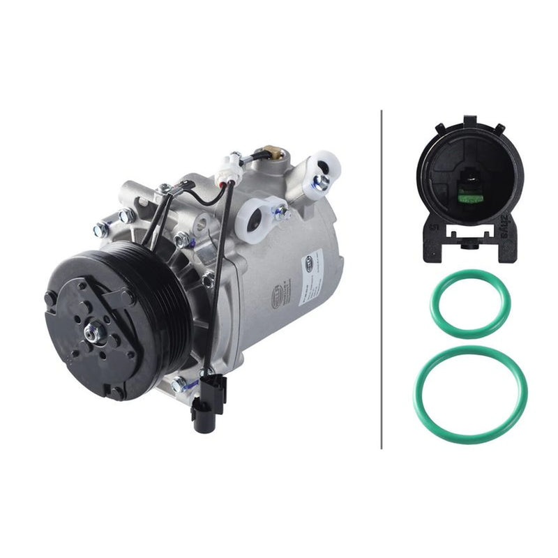Hella Air Conditioning Compressor fits Citroën C4 Aircross 2012 on 1.6 1.8