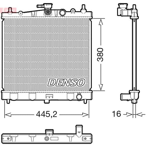 Denso Engine Radiator fits Nissan Micra C+C III 2005-2010 1.6