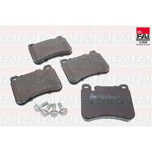 FAI Front Brake Pad Set fits Mercedes-Benz C-Class 2000-2008