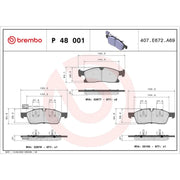Brembo Front Brake Discs & Pads fits Maserati Levante SUV 2016 on 3.0