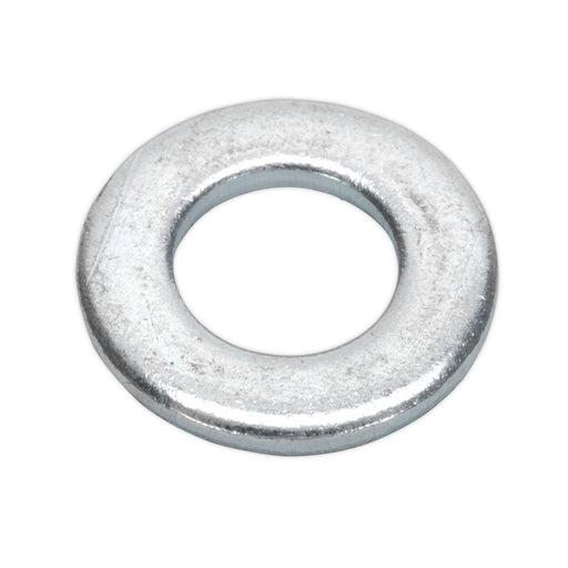 Sealey Flat Washer M10 x 21mm Form A Zinc DIN 125 Pack of 100 FWA1021 Sealey  - Dynamic Drive