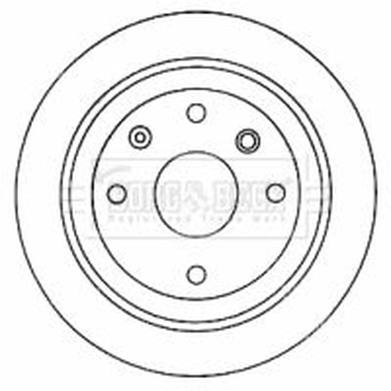 Borg & Beck Front & Rear Brake Discs & Pads fits Chevrolet Lacetti 2005-2013 1.8