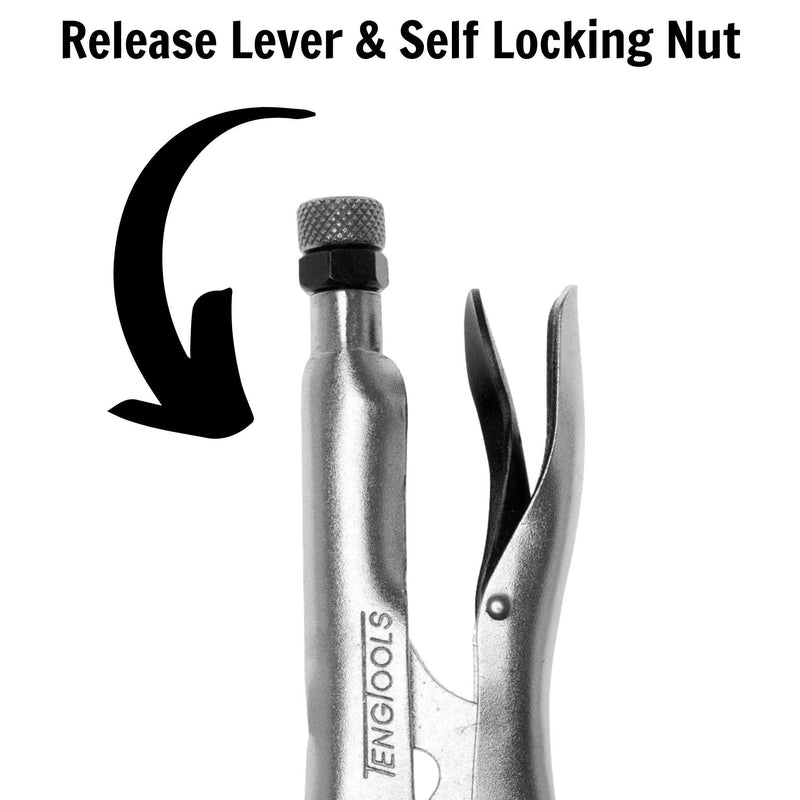 Teng Tools Curved Jaw Power Grip Plier 300mm Teng Tools - Dynamic Drive