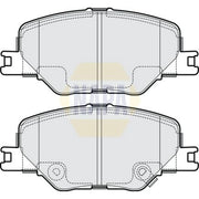 NAPA Front Brake Pad Set fits Opel Insignia B Grand Sport 2017 on 1.5 1.6