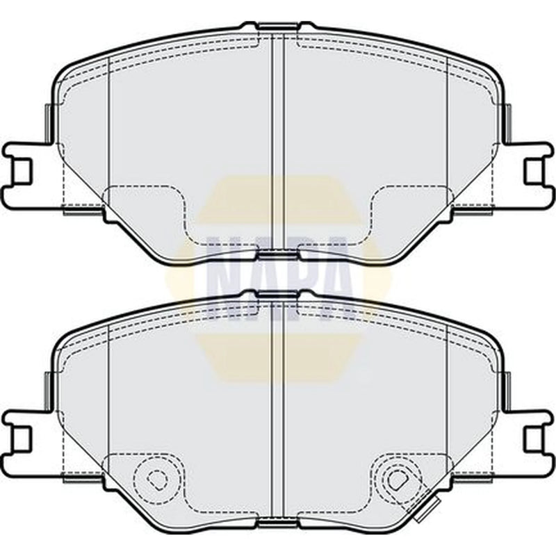 NAPA Front Brake Pad Set fits Opel Insignia B Grand Sport 2017 on 1.5 1.6