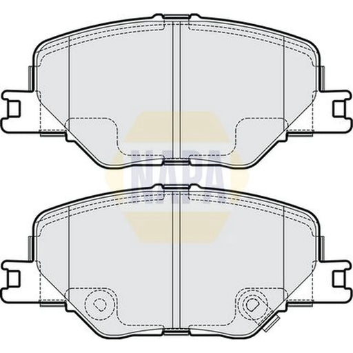 NAPA Front Brake Pad Set NBP1653