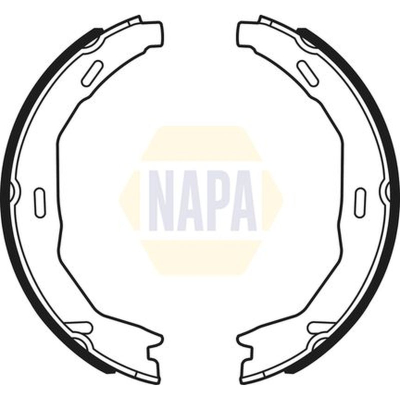 NAPA Parking Brake Shoe Set fits Mercedes-Benz C-Class 2007-2014