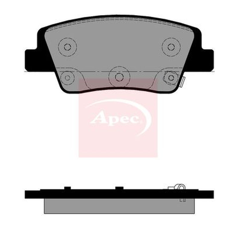 Apec Rear Brake Pad Set fits Genesis G80 2021 on 2.2