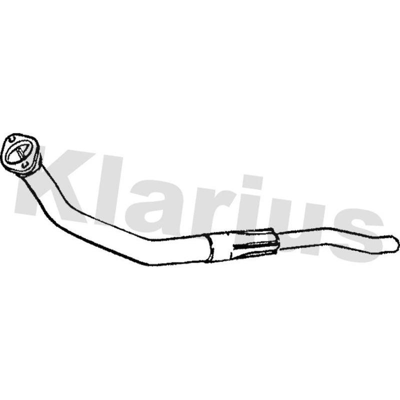 Klarius Exhaust Pipe OD fits Peugeot 205 1983-1987 1.6