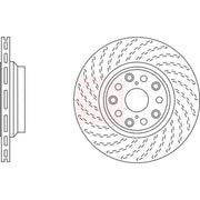 Apec 2 x Vented Rear Brake Discs DSK2831