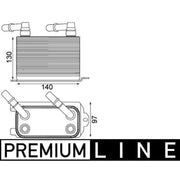 Mahle Automatic Gearbox Oil Cooler fits Land Rover Range Rover 2004-2012