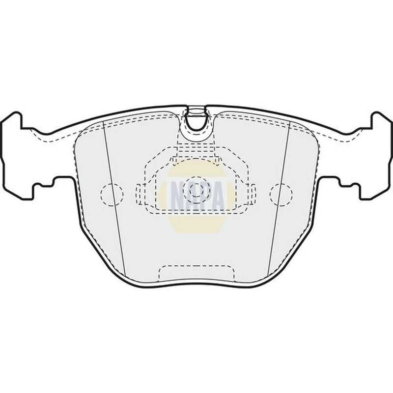 NAPA Front Brake Pad Set fits BMW 5 1996-2004