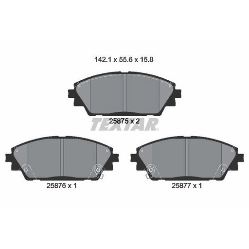 Textar Front Brake Pad Set 2587501