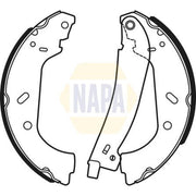 NAPA Brake Shoe Set Axle Kit fits Citroën Dispatch I 1995-2006 1.9 2.0