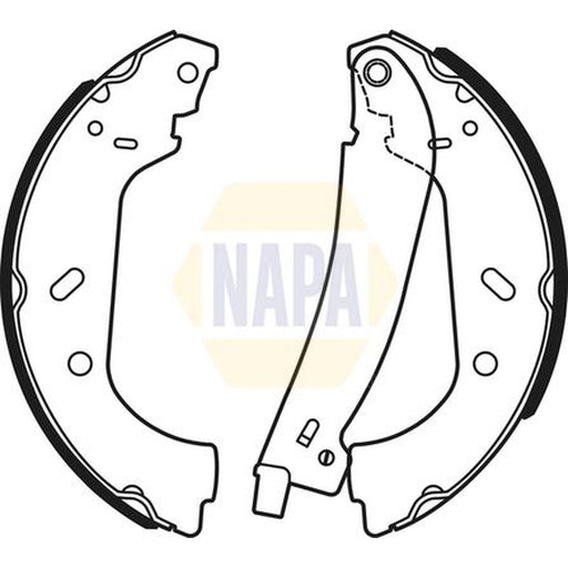 NAPA Brake Shoe Set Axle Kit fits Citroën Dispatch I 1995-2006 1.9 2.0