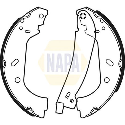 NAPA Brake Shoe Set Axle Kit NBS1071