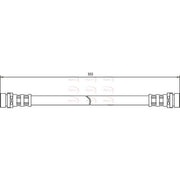 Apec Brake Hydraulic Hose Line Front HOS3086