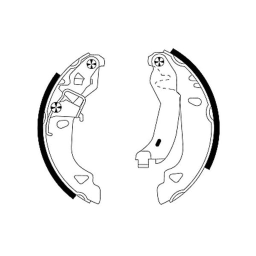 Mintex Brake Shoe Set Axle Kit fits Fiat Brava 1995-2002 1.2 1.4 1.9
