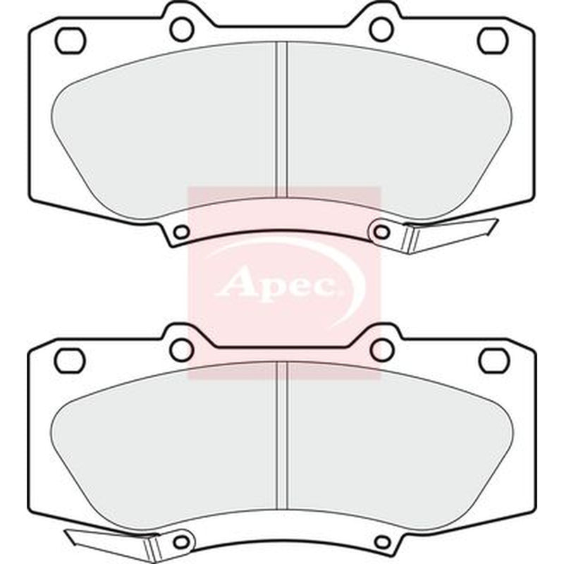 Apec Front Brake Pad Set fits Toyota Hilux Vigo VII Pickup 2010-2015 2.5