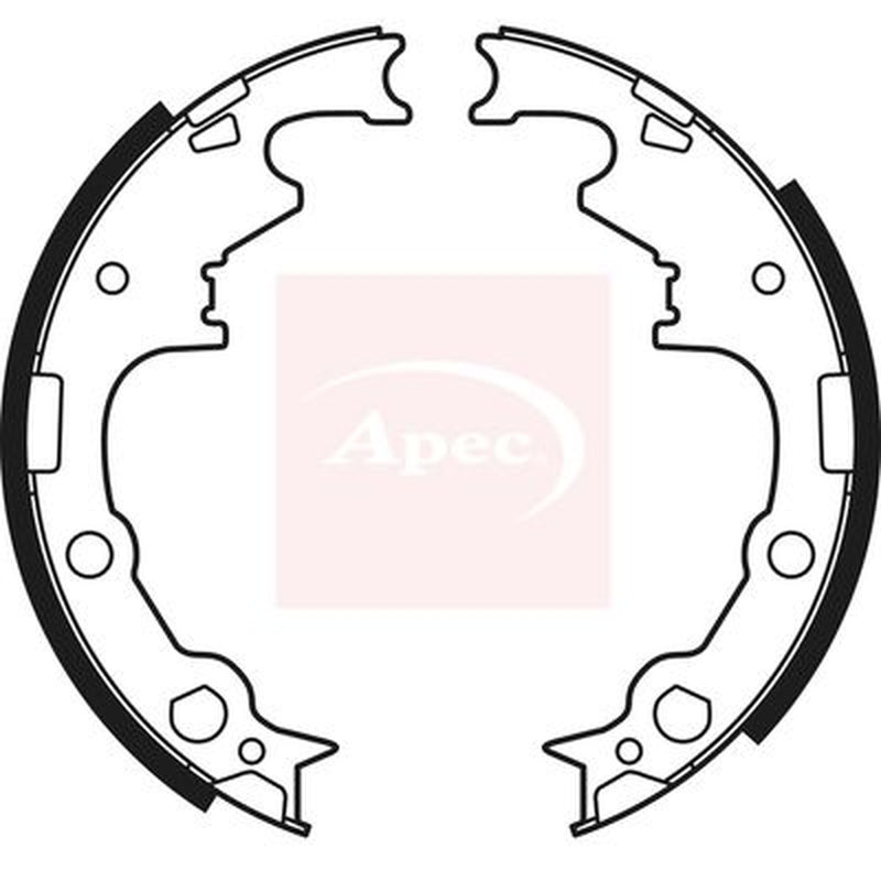 Apec Brake Shoe Set Axle Kit fits Jeep Cherokee 1984-2001 2.5 4.0
